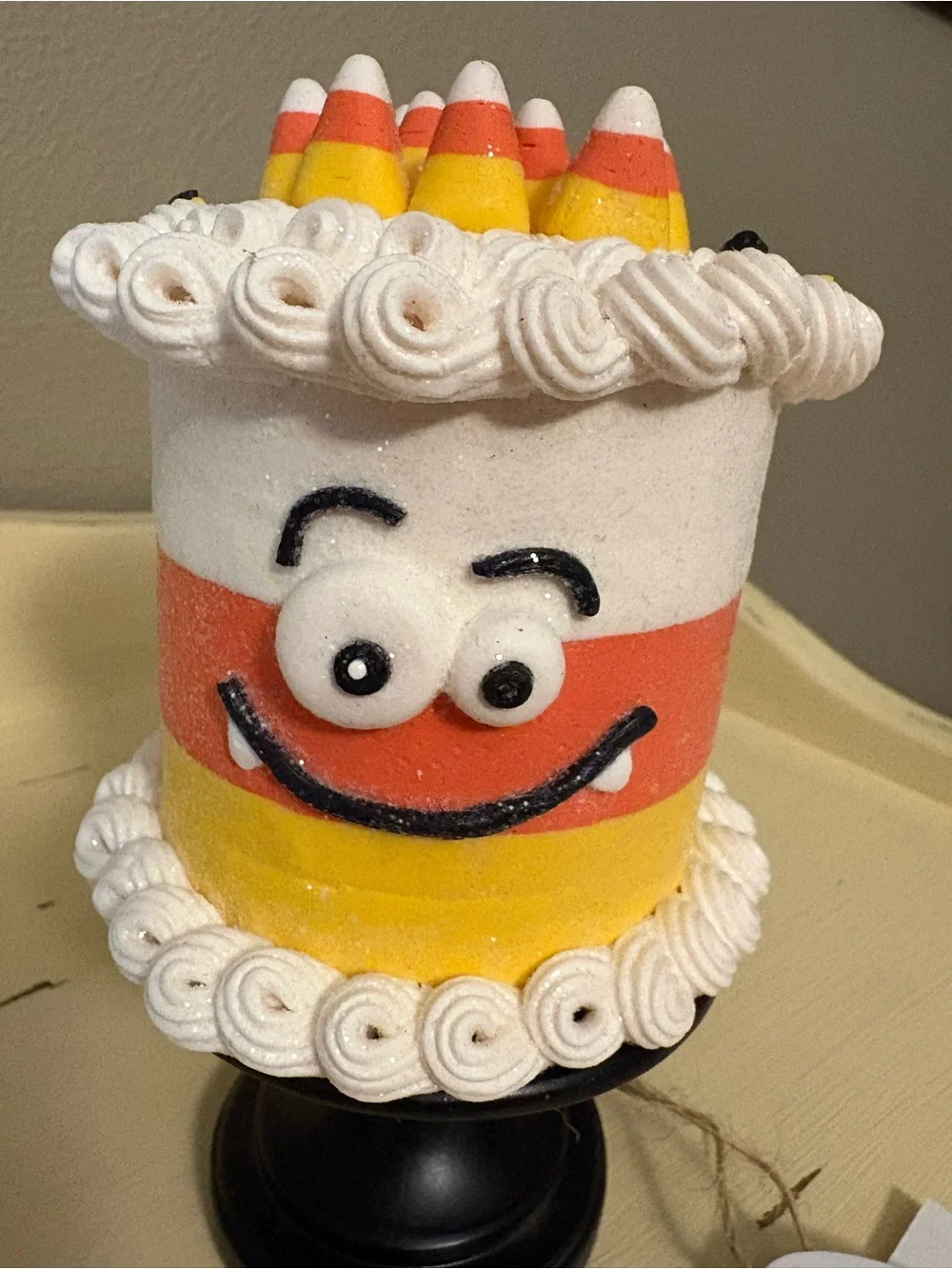 Candy Corn Lane Cake NWT 6”
